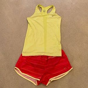 Nike tank/running shorts combo